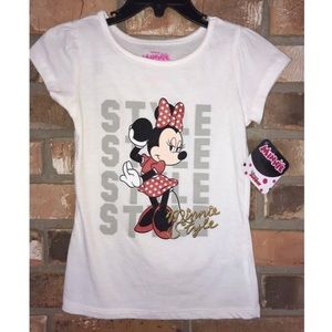 Disney Minnie Girls Tee     Size 6 Girls